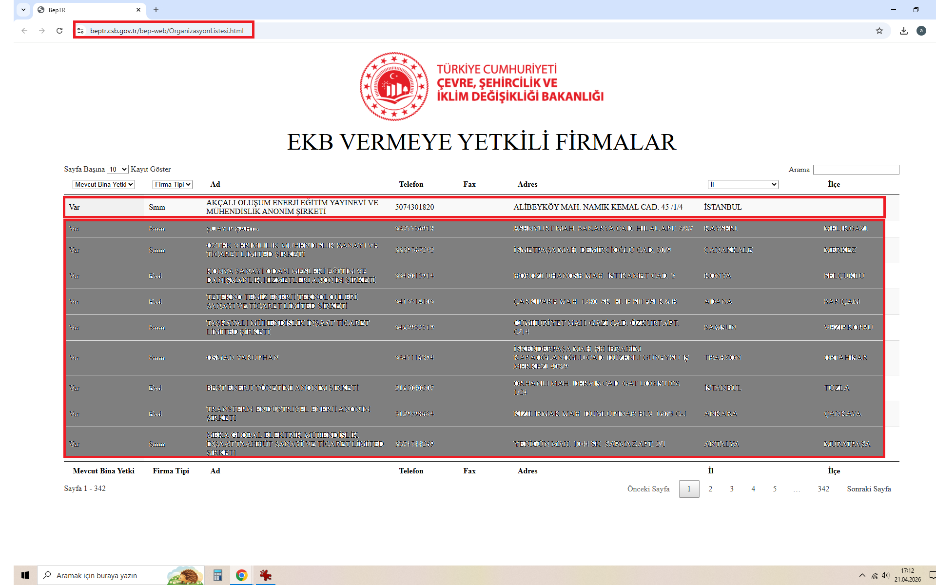 enerji kimlik belgesi nereden alınır